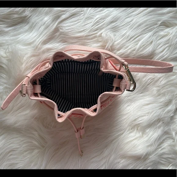 Kate Spade Flights of Fancy Grapefruit Mini Bucket Bag Crossbody - Picture 9 of 16